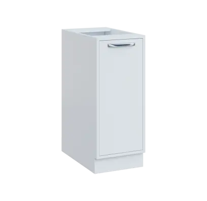 QS - 35D spodní skříňka, 1-dveřová, pravá, 900x350x600, bílá